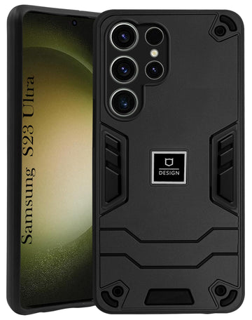For Samsung Galaxy S23 Ultra 5G Back Cover Case (Lightweight Hybrid Armor Shockproof Polycarbonate)