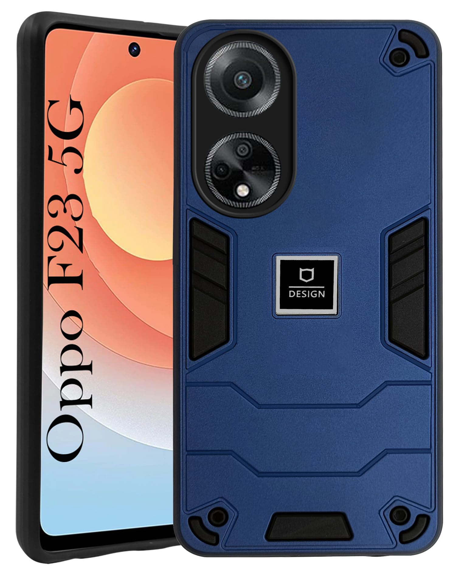 For Oppo F23 5G Back Cover Case (Lightweight Hybrid Shockproof Polycarbonate)