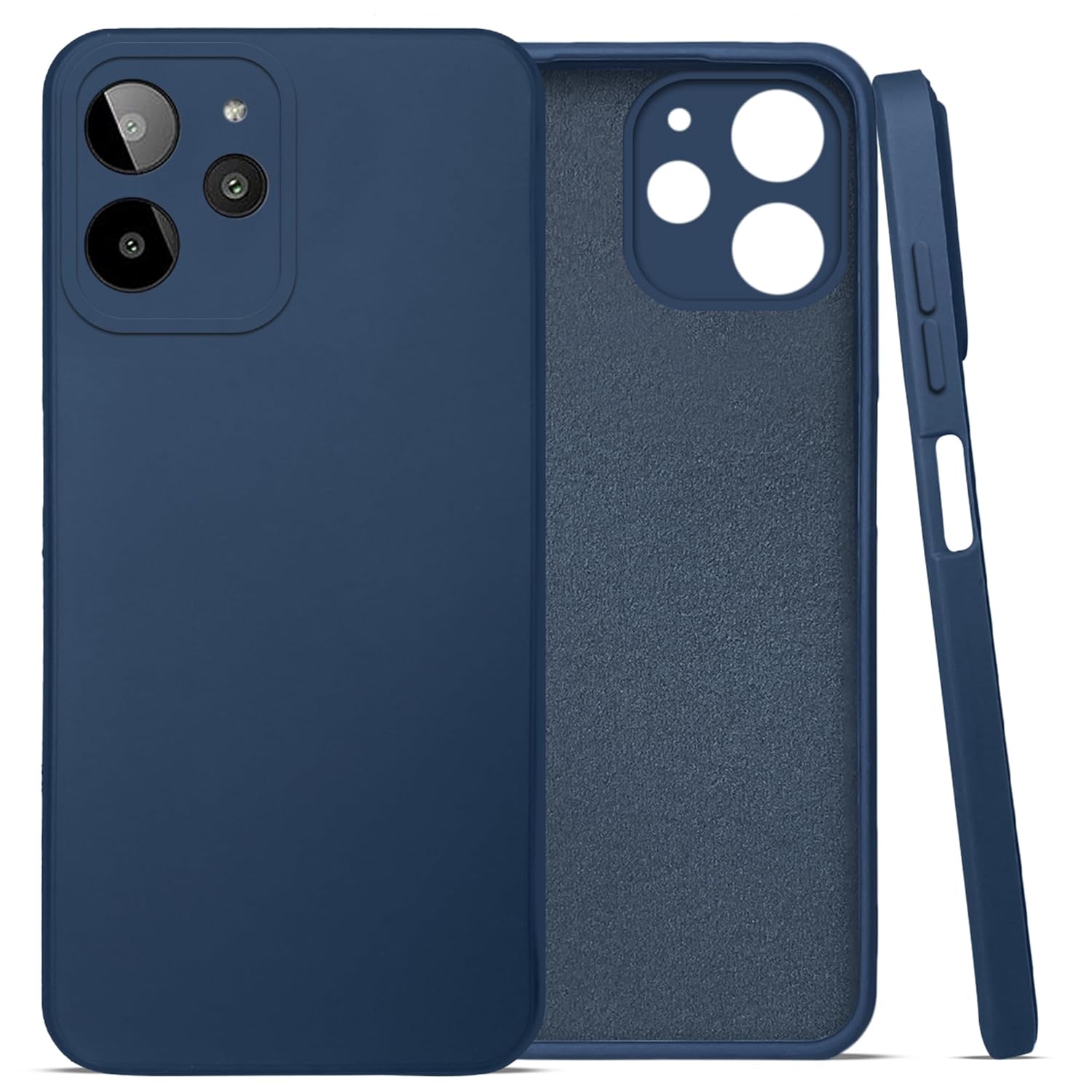 For Lava Yuva 2 Pro Back Cover Case (Matte Finish Silicone with Inside Fiber Cloth)