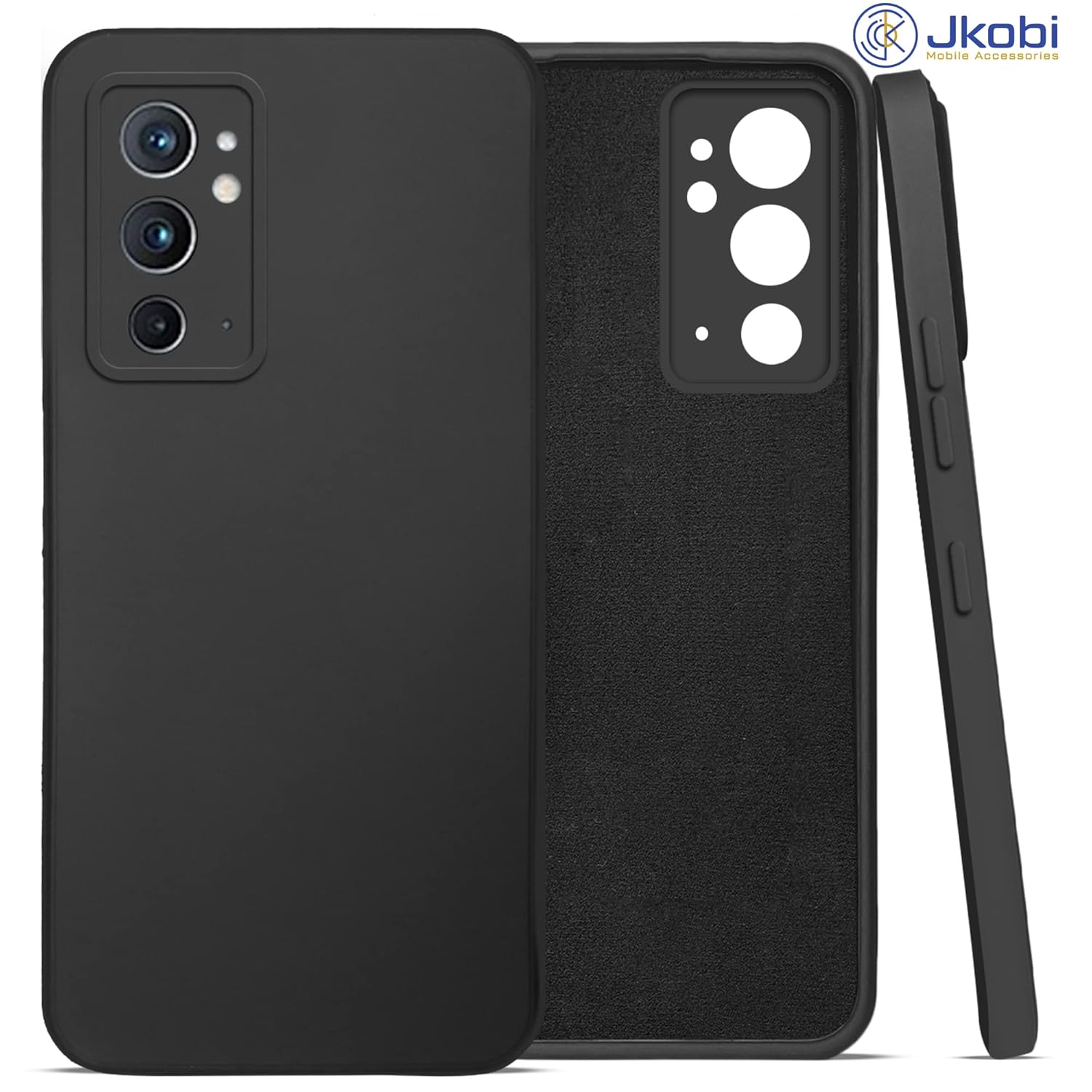 For OnePlus 9RT 5G Back Cover Case (Matte Finish Silicone with Inside Fiber Cloth)