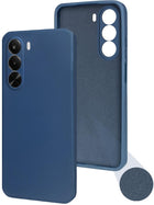 For OnePlus Nord CE 6 Lite Back Cover Case (Matte Finish Silicone with Inside Fiber cloth)