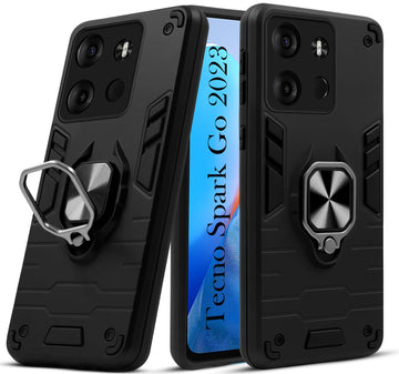 For Tecno Spark Go 2023 Back Cover Case (Shockproof Polycarbonate Dual Layer Hybrid Armor)