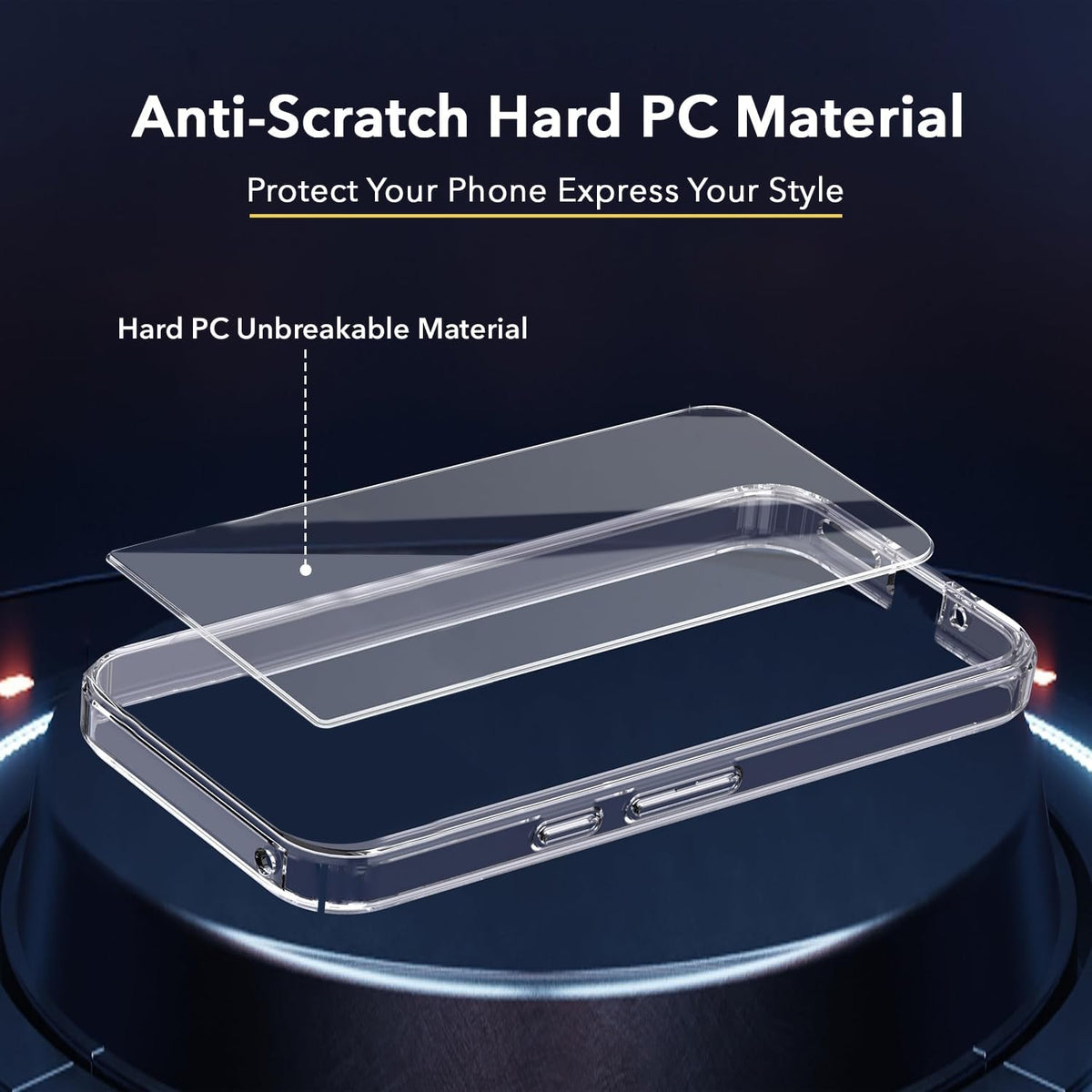 For OnePlus 11 5G Back Cover Case Lifetime Anti-Yellow Clear (Sleek Hard Crystal | Shockproof and Camera Protection)