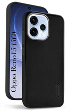 For Oppo Reno15 5G | Oppo Reno 15 5G Back Cover Case Rubberised (Textured Grip Design| Micro-Fiber Cloth Inside | Slim and Light Weight | Soft Touch and Feel)