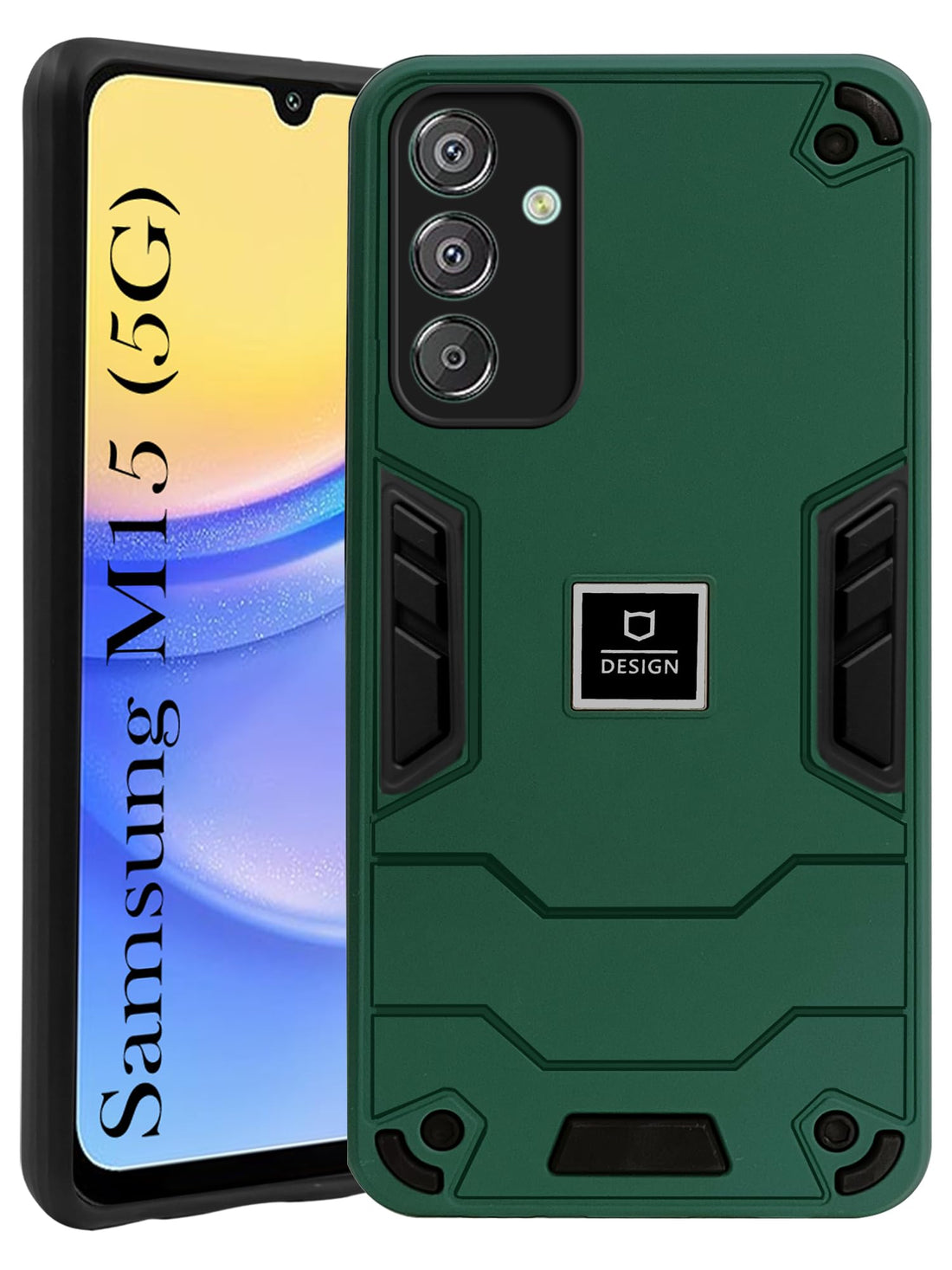For Samsung Galaxy M15 5G Back Cover Case (Lightweight Hybrid Shockproof Polycarbonate)