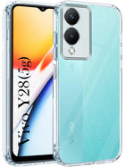 For Vivo Y28 5G Back Cover (Silicone Clear Shockproof Case with Camera Protection | Soft and Flexible)
