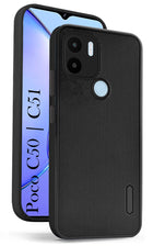 For Poco C50 | Poco C51 Back Cover Case (Textured Grip Design | Camera Protetion | Slim and Light Weight | Soft Touch and Feel)