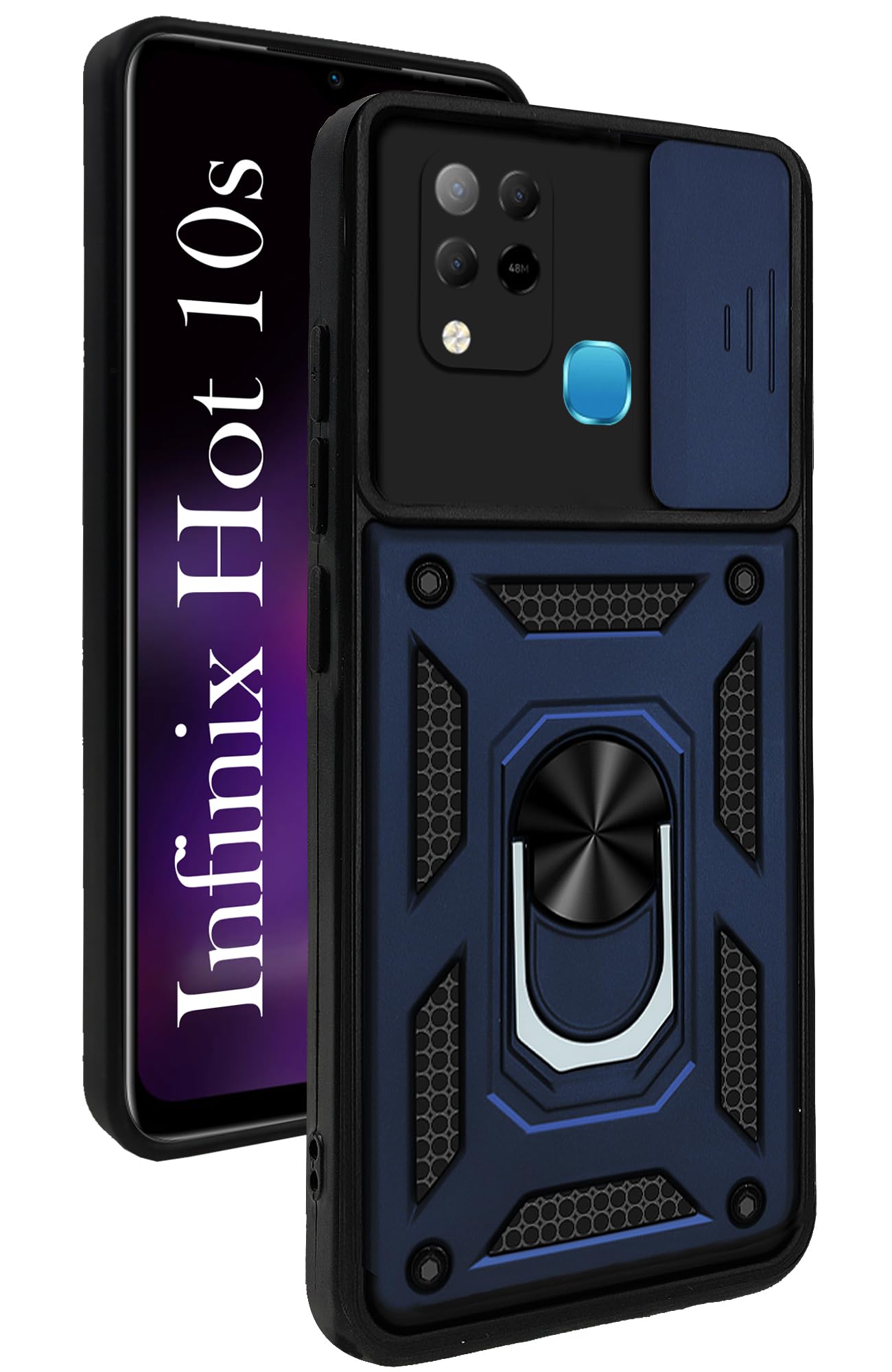 For Infinix Hot 10s Back Cover Case (Hybrid Polycarbonate)