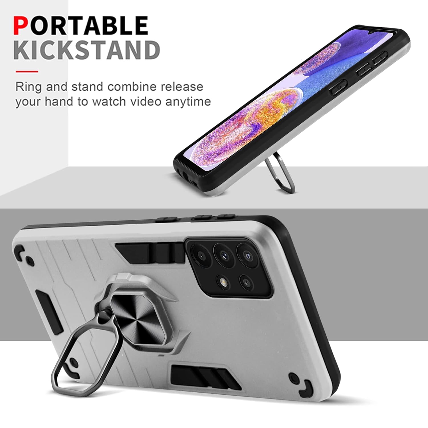 For Samsung Galaxy A23 4G | 5G Back Cover Case (Shockproof Polycarbonate Dual Layer Hybrid Armor)