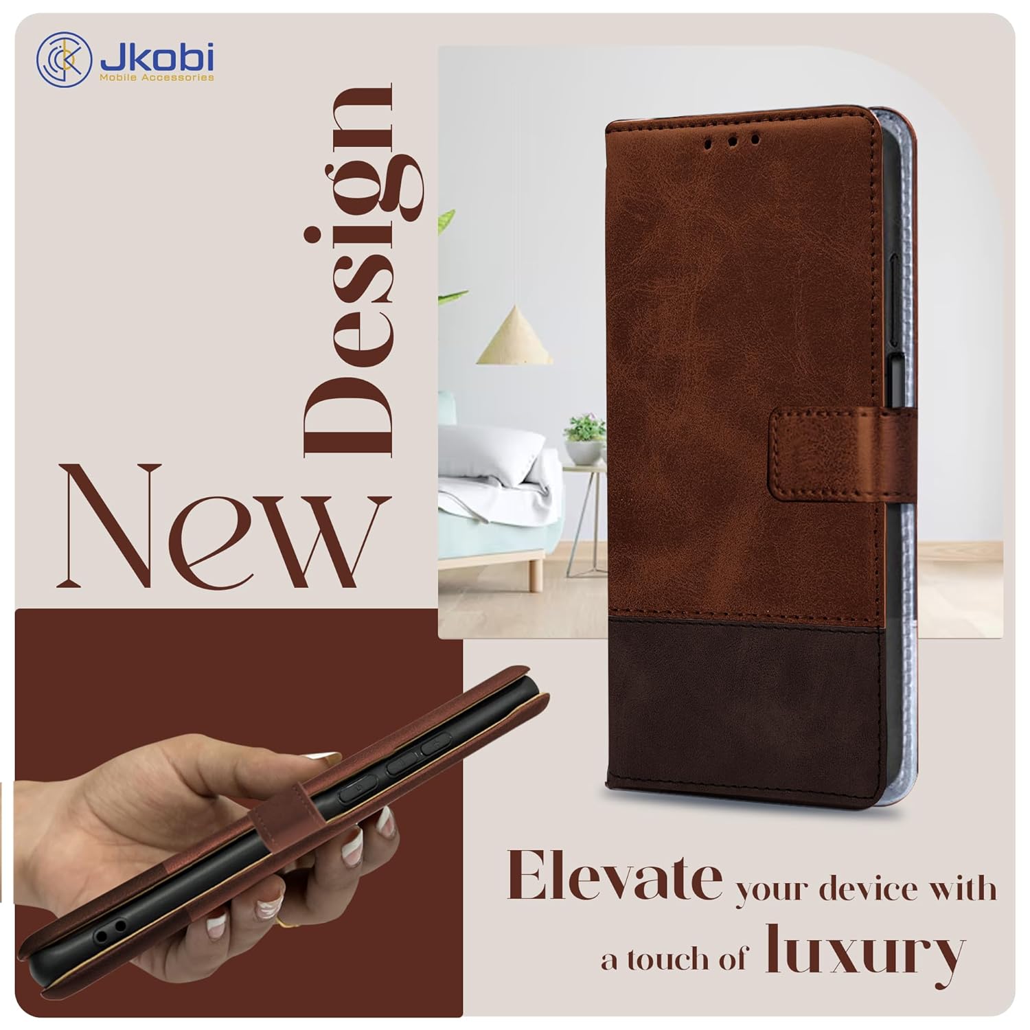 For Realme Narzo 70 5G Flip Cover Case (Professional Dual Leather Wallet with Magnetic Closure)