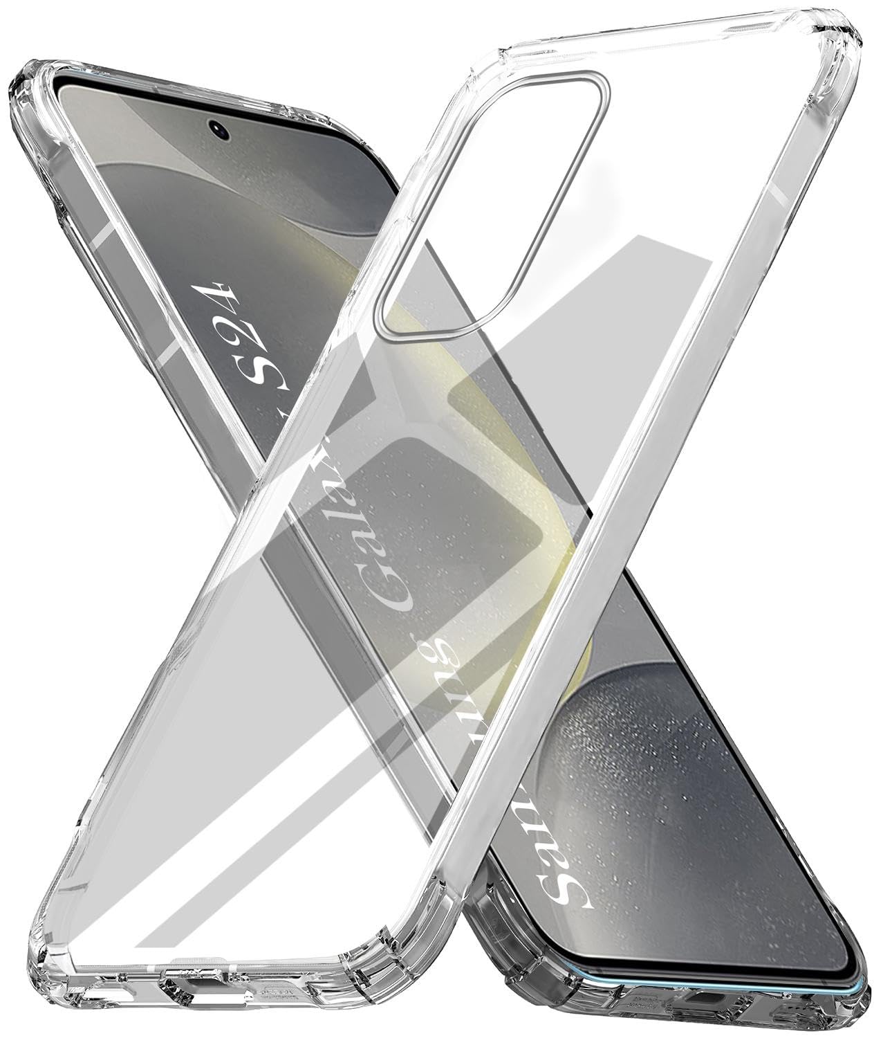 For Samsung Galaxy S24 | Samsung Galaxy S25 Back Cover Case (Hard Crystal Clear | Shockproof Bumpers)