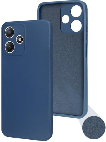 For Redmi 12 5G Back Cover Case (Matte Finish Silicone with Inside Fiber Cloth)