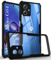 For Motorola Moto G64 5G Back Cover Case (Shockproof with Polycarbonate Clear Panel)