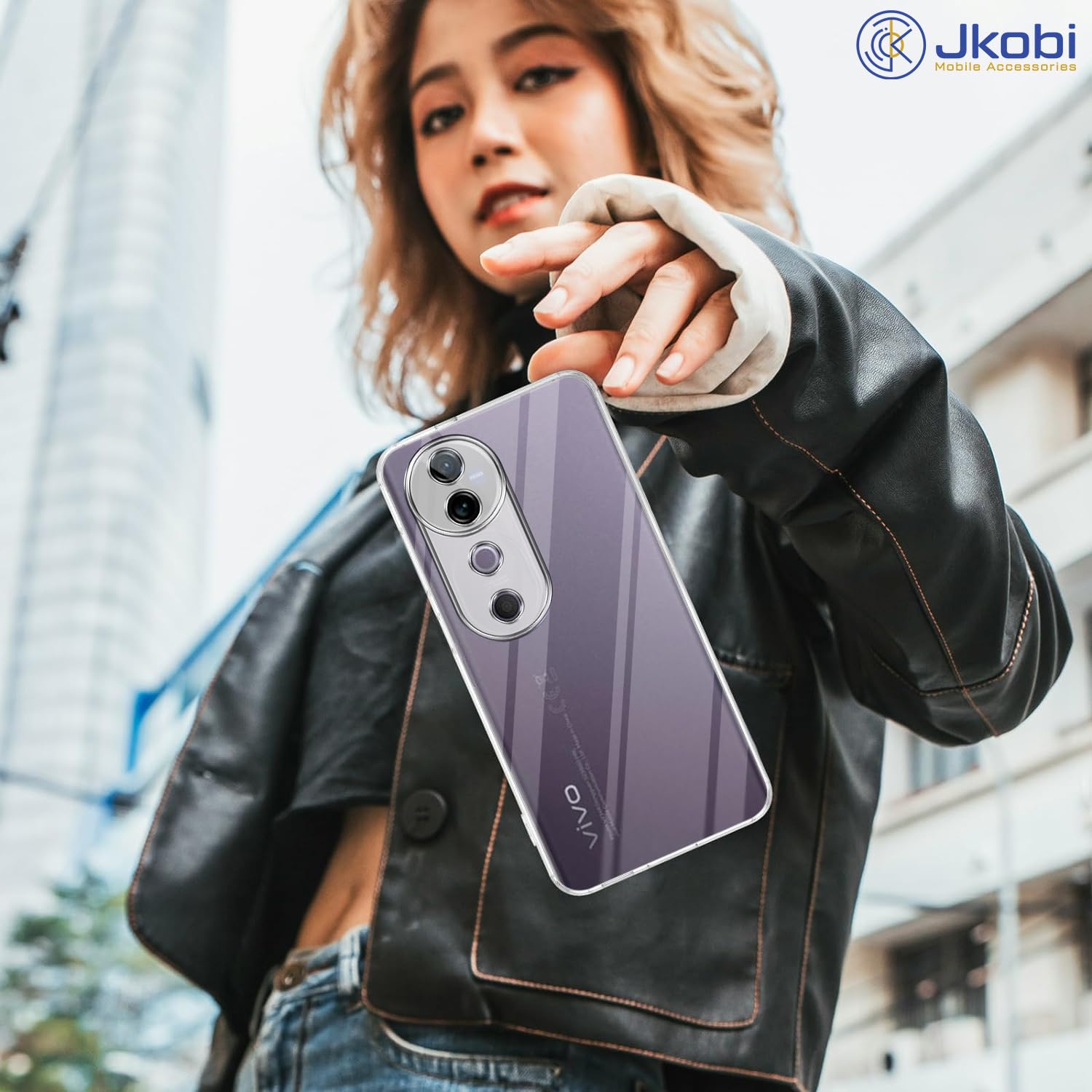 For Vivo V40 | Vivo V40 Pro 5G Back Cover (Silicone Clear Shockproof Case with Camera Protection | Soft and Flexible)