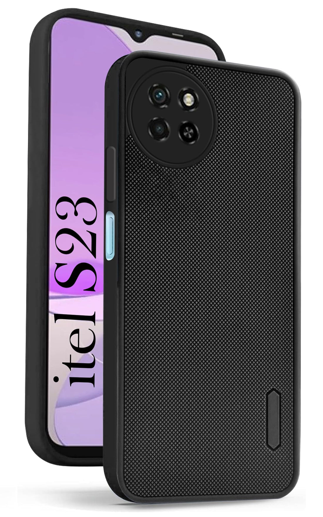 For Itel S23 Back Cover Case (Textured Grip Design | Camera Protetion | Slim and Light Weight | Soft Touch and Feel)