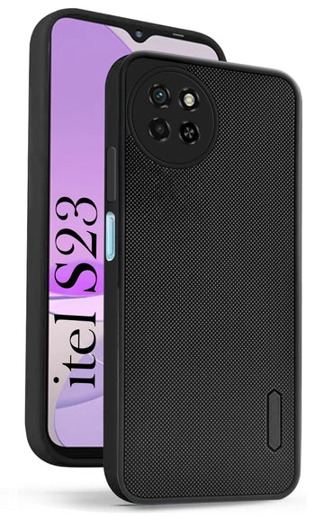 For Itel S23 Back Cover Case (Textured Grip Design | Camera Protetion | Slim and Light Weight | Soft Touch and Feel)