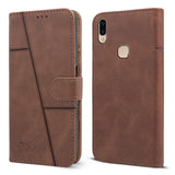 For Vivo V9 | V9 Pro | V9 Youth  Flip Cover Case (Stitched Leather Finish | Magnetic Closure | Inner TPU | Foldable Stand | Wallet Card Slots)