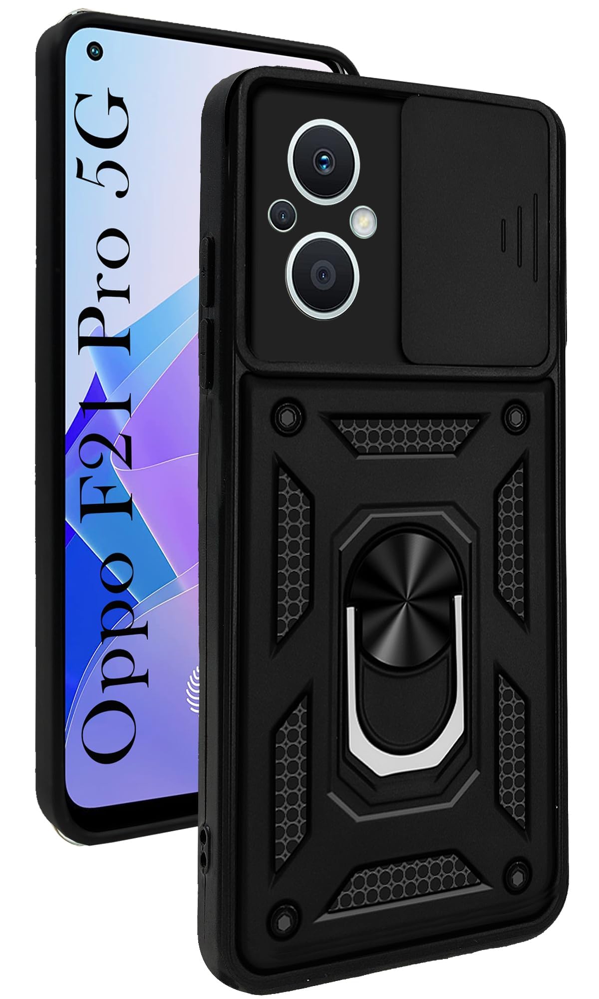 For Oppo F21 Pro 5G Back Cover Case(Hybrid Dual Armor Polycarbonate)