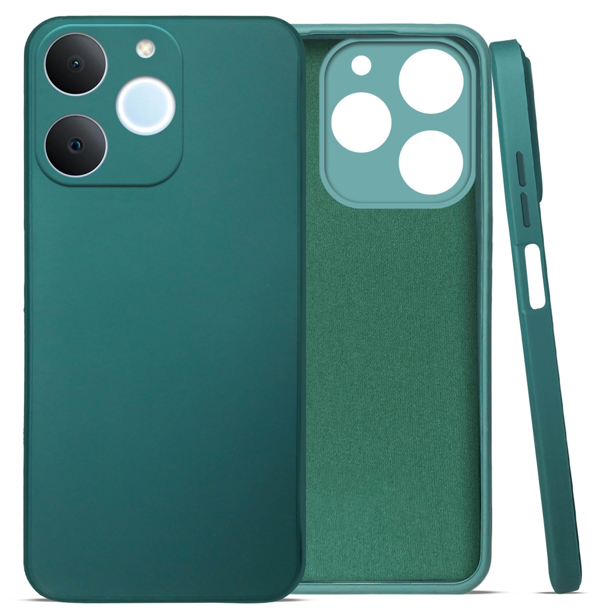 For Realme P4 Lite | Realme Narzo 80 Lite 4G Back Cover Case (Matte Finish Silicone with Inside Fiber cloth)