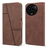 For Realme 11 5G | Realme 11x 5G Flip Cover Case (Stitched Leather with Magnetic Closure)