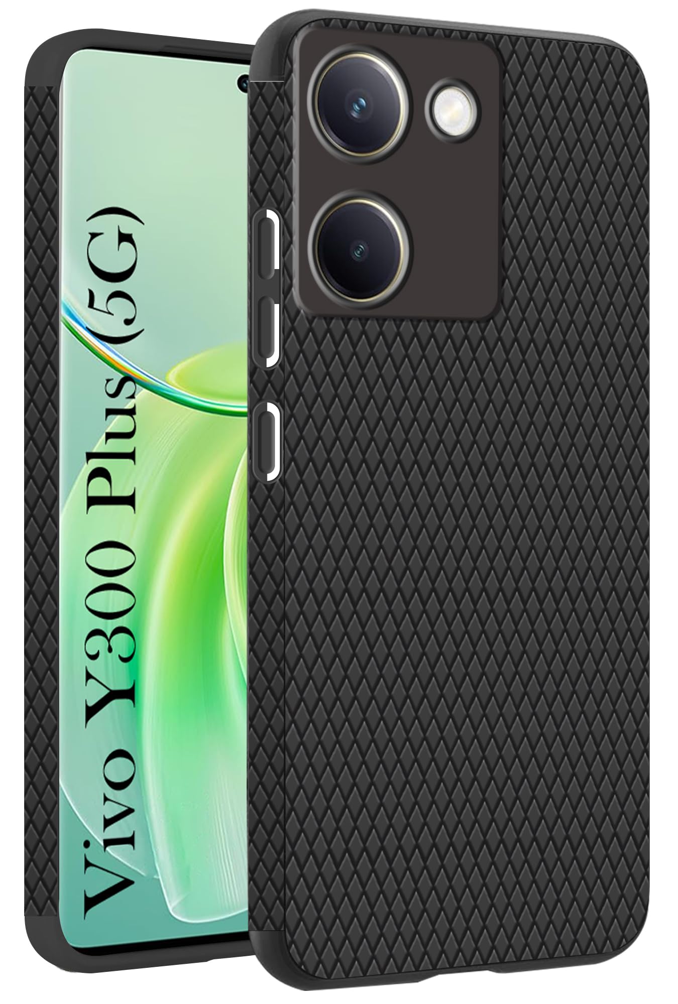 For Vivo Y300 Plus Back Cover Case (Liquid Silicone | Side Grip | Camera Protection)