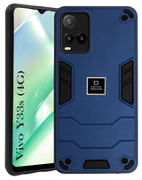For Vivo Y33s Back Cover Case (Lightweight Hybrid Armor Shockproof Polycarbonate)