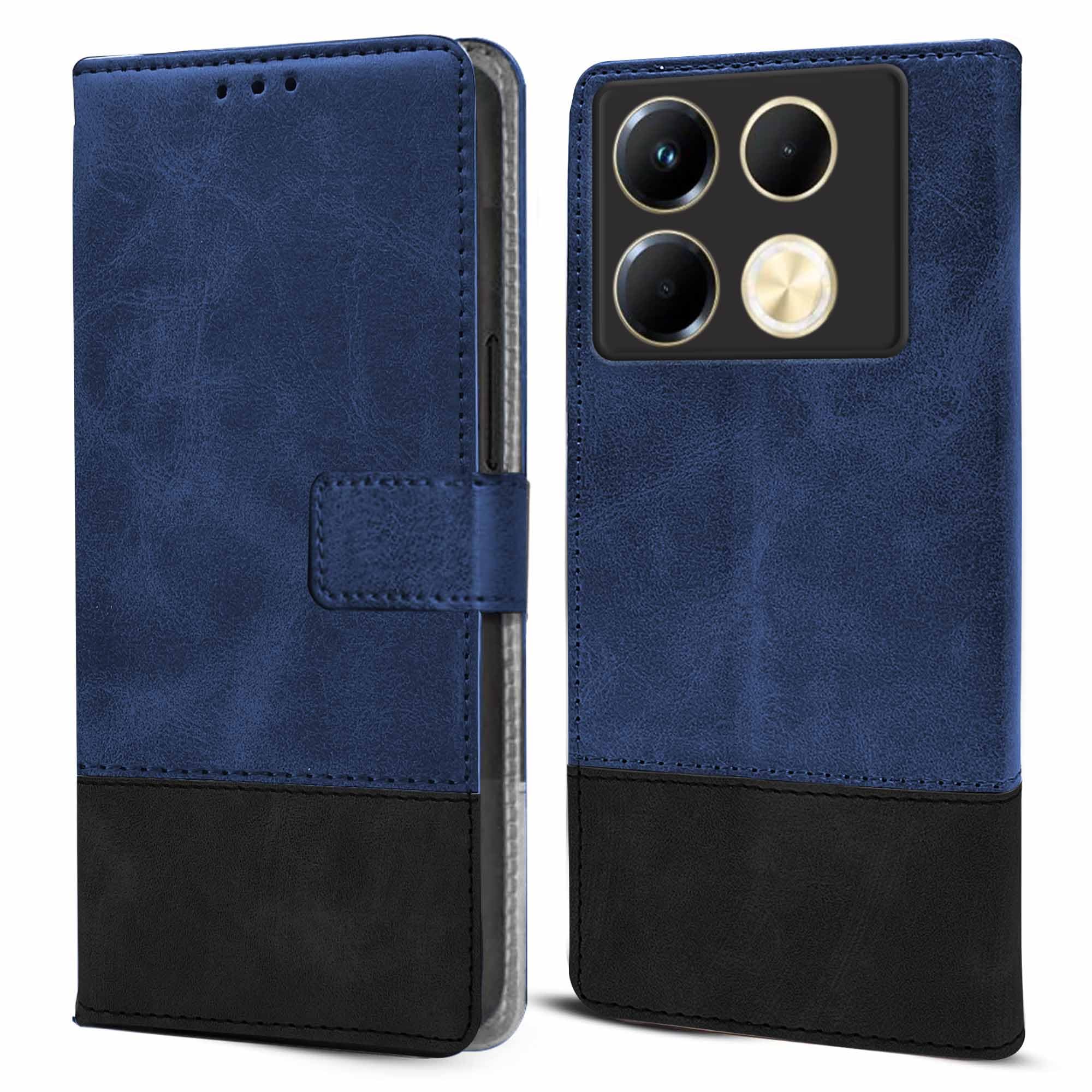 For Infinix Note 40 Flip Cover Case (Professional Dual Leather Wallet with Magnetic Closure)