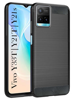 For Vivo Y33T | Vivo Y21T | Vivo Y21s Back Cover Case (Textured Grip Design | Camera Protetion | Slim and Light Weight | Soft Touch and Feel)