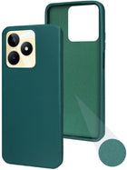 For Realme Narzo N53 Back Case Cover Matte Finish Silicone with Inside Fiber cloth)