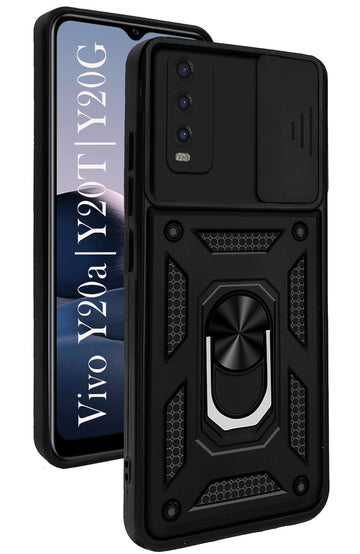 For Vivo Y20A | Y20T | Y20G Back Cover Case (Hybrid Dual Armor Polycarbonate)