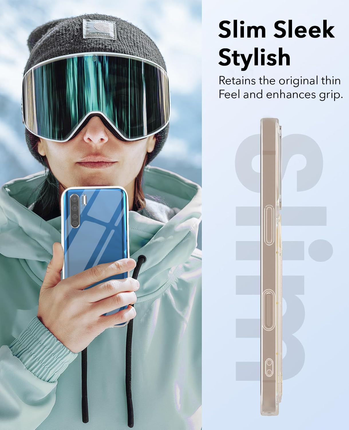 For Oppo A91 Back Cover Case (Hard Anti Yellow Clear Case | Sleek Hard Crystal Clear | Drop & Camera Protection | Shockproof Polycarbonate)