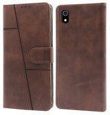 For Xiaomi Mi Redmi 7A Flip Cover Case (Professional Line Pattern| Magnetic Closure | Inner TPU | Inbuilt Stand & Pockets | Office Wallet Style Flip Cover)
