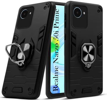 For Realme Narzo 50i Prime Back Cover Case (Shockproof Polycarbonate Dual Layer Hybrid Armor)