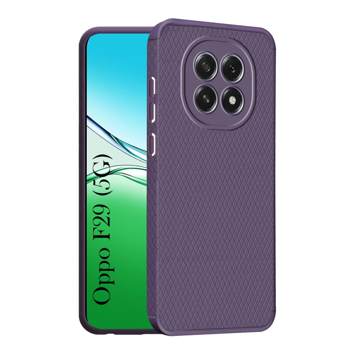 For Oppo F29 Back Cover Case (Liquid Silicone | Side Grip | Camera Protection)