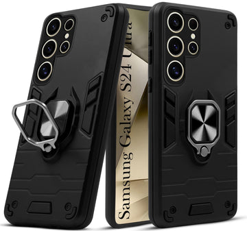 For Samsung Galaxy S24 Ultra Back Cover Case (Shockproof Polycarbonate Dual Layer Hybrid Armor)