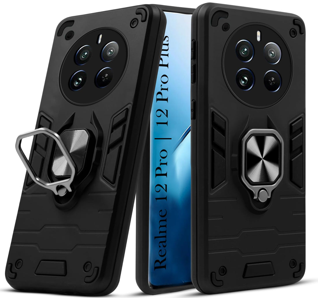 For Realme 12 Pro Plus | Realme 12 Pro Back Cover Case (Shockproof Polycarbonate Dual Layer Hybrid Armor)