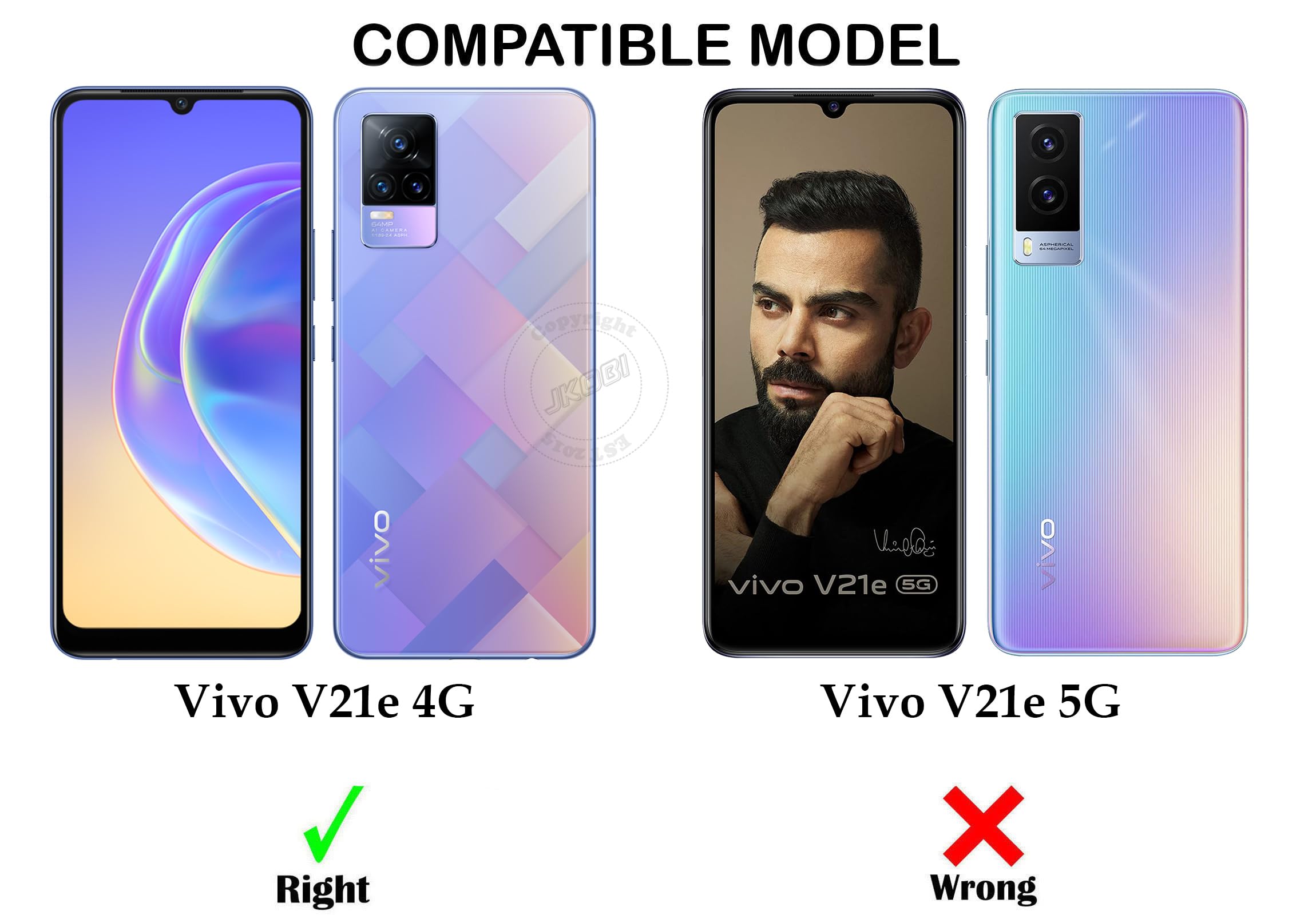 For Vivo V21e 4G Back Cover Case( Matte Finish Silicone with Inside Fiber cloth)