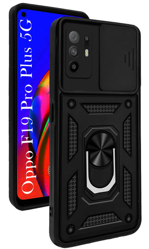 For Oppo F19 Pro Plus 5G Back Cover Case(Hybrid Dual Polycarbonate