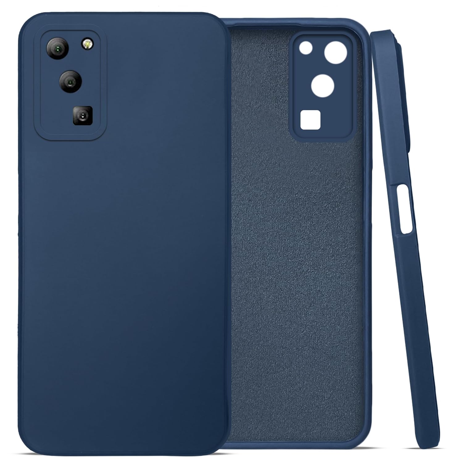 For Lava Blaze 1X 5G Back Cover Case (Matte Finish Silicone with Inside Fiber Cloth)