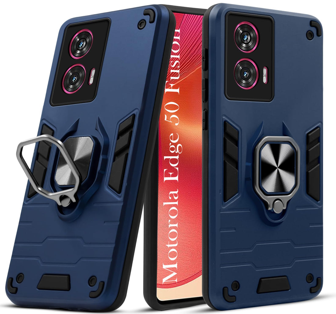 For Motorola Moto Edge 50 Fusion Back Cover Case (Shockproof Polycarbonate Dual Layer Hybrid Armor)