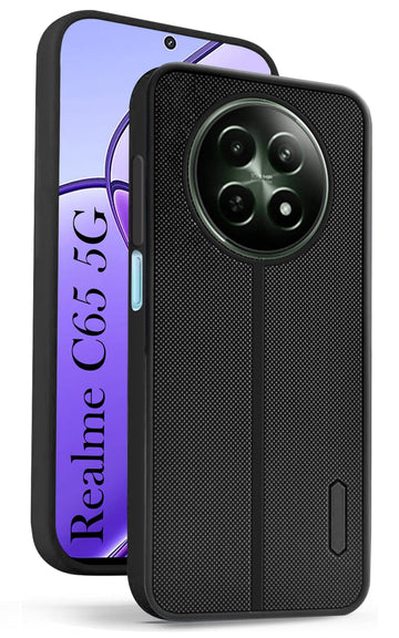 For Realme C65 5G Back Cover Case (Textured Grip Design | Camera Protetion | Slim and Light Weight | Soft Touch and Feel)