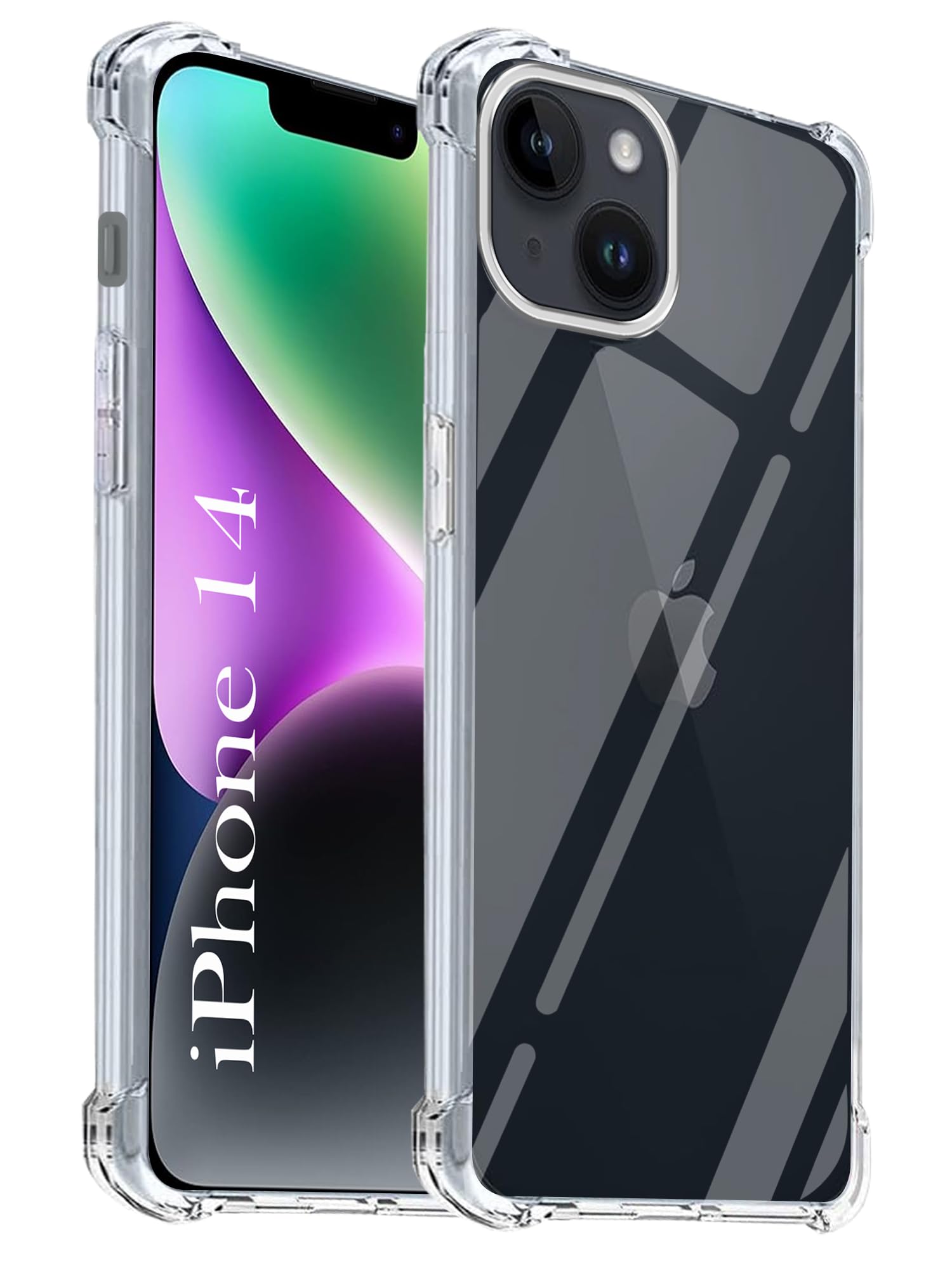 For Apple iPhone 14 Back Cover (Shockproof Crystal Clear Case | Drop & Camera Protection | Hard Polycarbonate)