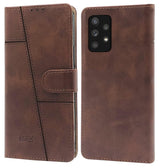For Samsung Galaxy A52 | A52 5G | A52s 5G  Flip Cover Case ( Stitched Magnetic Closure | Black)