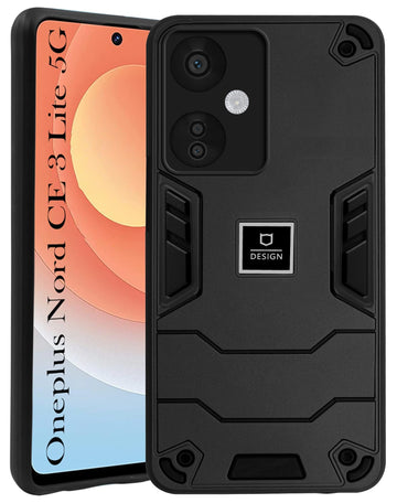 For OnePlus Nord CE 3 Lite Back Case Cover (Hybrid Shockproof Polycarbonate)