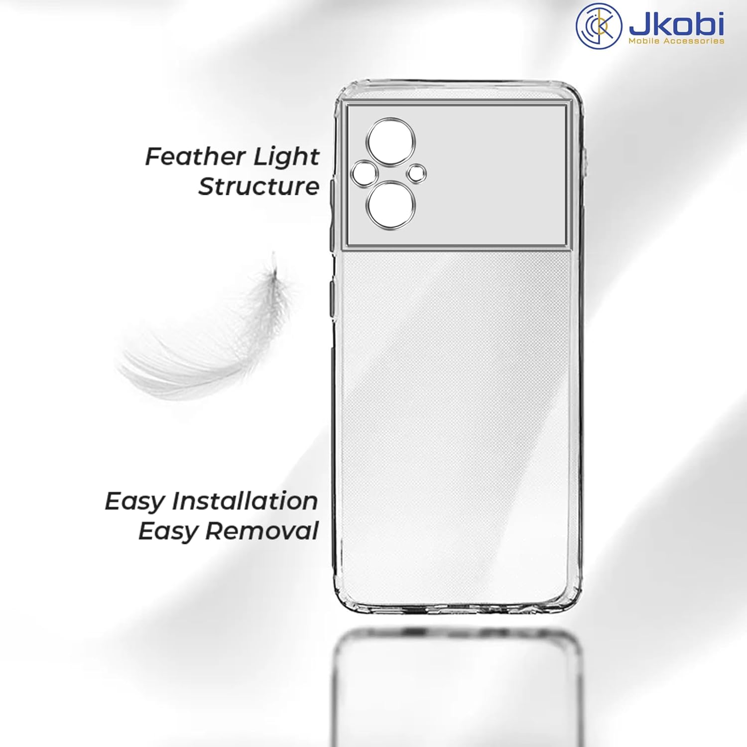 For Xiaomi Redmi 11 Prime Back Cover (Silicone Clear Shockproof Case with Camera Protection | Soft and Flexible)