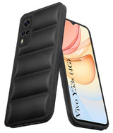 For Vivo Y53s 4G Back Cover Case (Puffer Cushion Wave Design | Camera Protection)