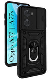For Oppo A77 4G | Oppo A77s  Back Cover Case (Hybrid Dual Armor Polycarbonate | Carbon Black)