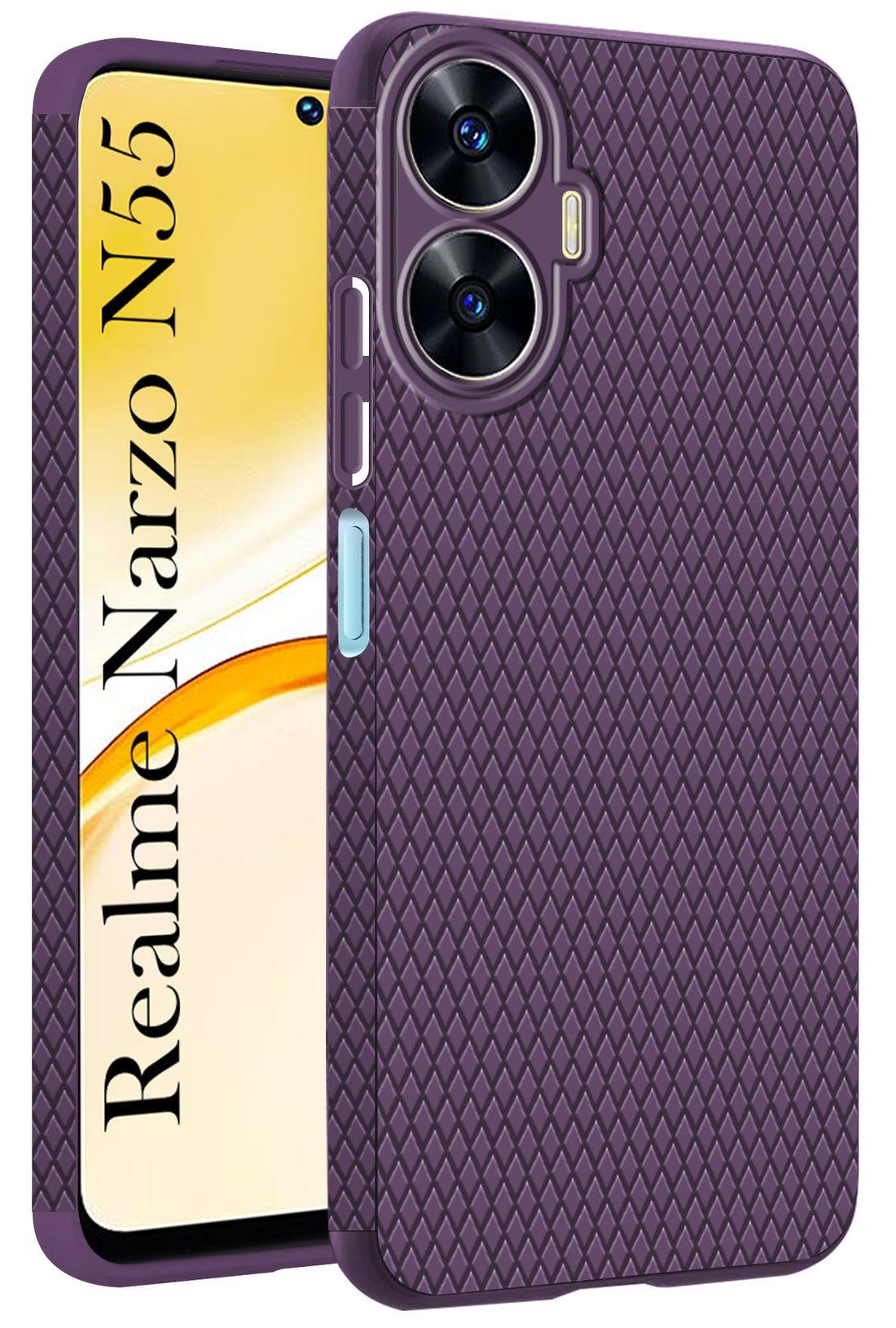 For Realme Narzo N55 (Liquid Silicone | Side Grip | Camera Protection)