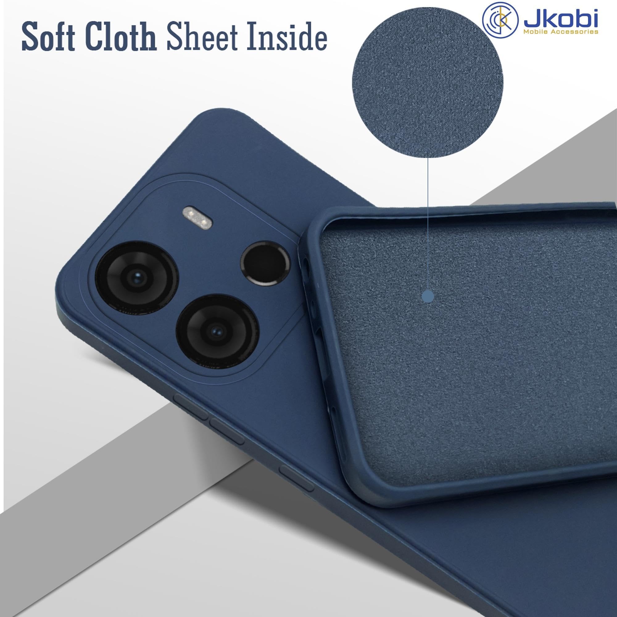 For Tecno Spark Go 2023 Back Cover Case (Matte Finish Silicone with Inside Fiber Cloth)