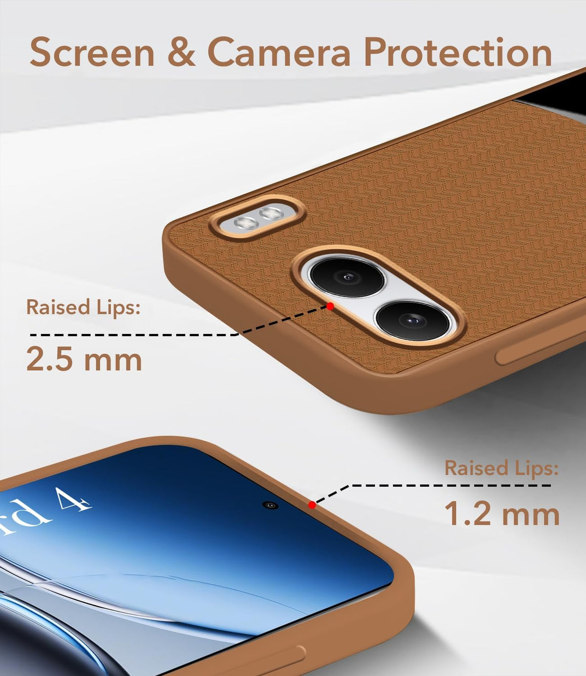 For Oneplus Nord 4 Back Cover Case (Elegant PU Leather Finish | Premium Minimalist Professional | Camera Protection Bump)